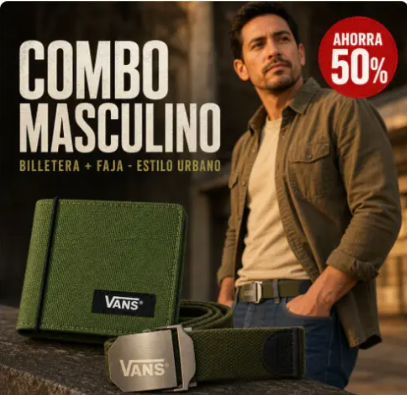Combo Masculino – Billetera + Faja